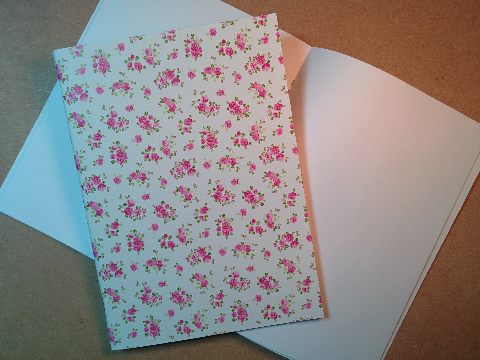 Design and proof your personalised Stationery Rose Print Notebooks