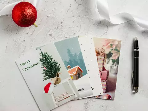Design and proof your personalised Greeting Cards Christmas Cards
