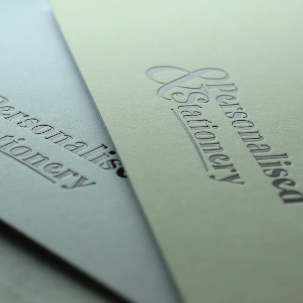 "Design and buy your personalised A5 Ultimo Letterhead Hot Foil from Personalsied Stationery. Suppliers of luxurious personalised social stationery since 2003."