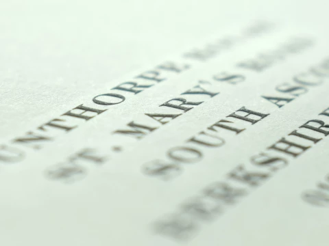Design and buy your personalised DQ Engraved Correspondence Cards Old English from Personalsied Stationery. Suppliers of luxurious personalised social stationery since 2003.